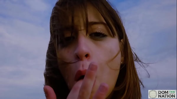 Play MP4 - Italian beauty Silvia Soprano eats ass and licks feet while strolling in cum with her dom along the sea