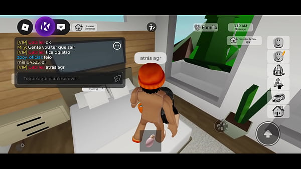 Comendo novinha safado no roblox brookhaven e quase gozo na bunda 