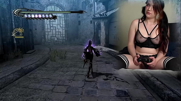 Lovense connected gaming sexy bimbo plays bayonetta episode 3 