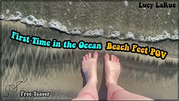 Nonton "first Time In The Ocean Beach Feet Pov" thumbnail