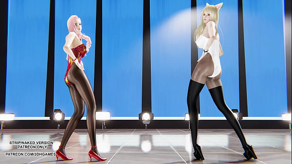 Mmd hyuna lip & hip ahri seraphine bunnygirl sexy hot dance