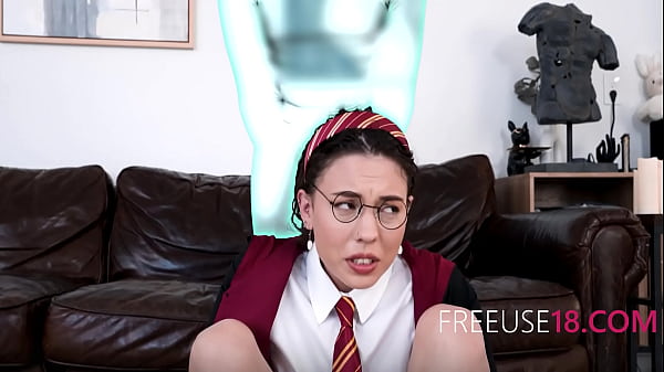 Curly NerdTeen Unleashes_Freeuse_Curse Summoning_Spirits_To Join_A Pledge