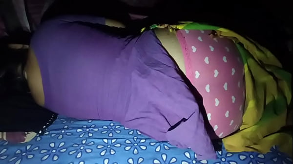 Indian Bhabi Secretly Massaged by Delivery boy while she sleeping 