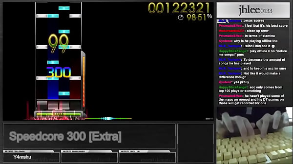 osu mania jhlee0133 Speedcore_300 DT 95 06