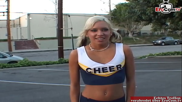 Naughty 18yo blonde slut with a slim body gets a cumshot in her mouth 