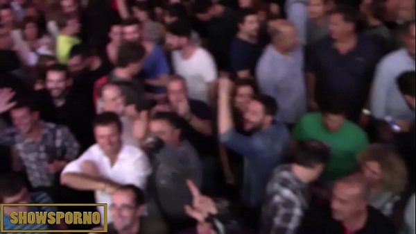 Hot blonde public blowjob and fuck on stairs 