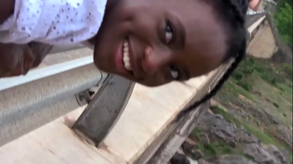 Ebony african gf close up blowjob and ass fuck cream pie