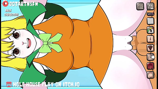 Carrot gets fucked in multiple positions and filled with cum hole house