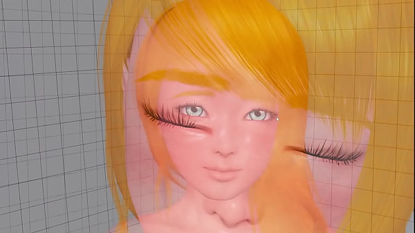 Blonde cute girl taking it from behind