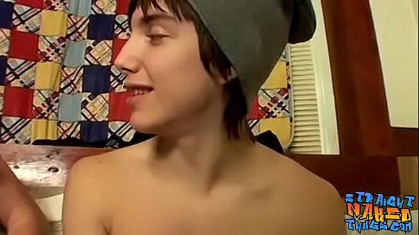 Straight twinks have fun masturbating 