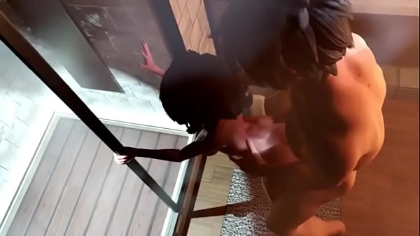 bathroom sex with Cass from Big Hero 6 