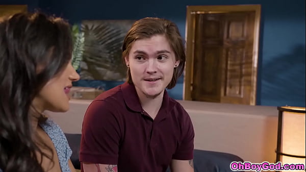 Freya Parker turned on_by PennyBarberssilver_tongue and invites her to put that tongue to good use ina threesome