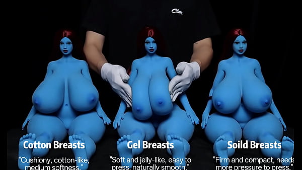TPE Sex Doll_Breast Comparison Solid_vs Gel vs Cotton_Three Dolls Compared Together