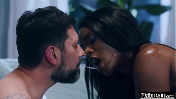 Guy finds submissive wife siri dahl n ebony bff ana foxxx in fetish gear ready for him to busty redhead rims her bestie while he facefucks her