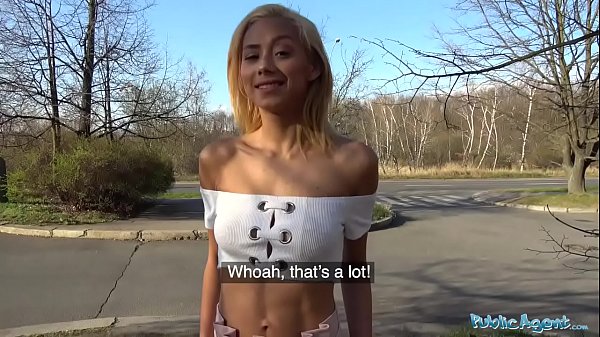 Public Agent Big cock getsblondestight pussy wetin public forest fuck