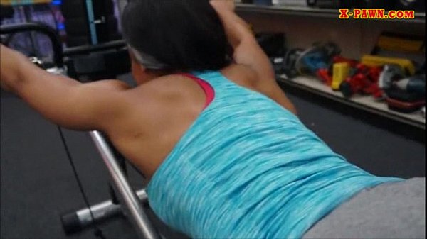 Gym_instructor posed naked_and slammed at the pawnshop