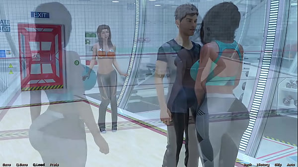 Stranded in space #138 petite brunette can't stop looking at busty milfs tits 