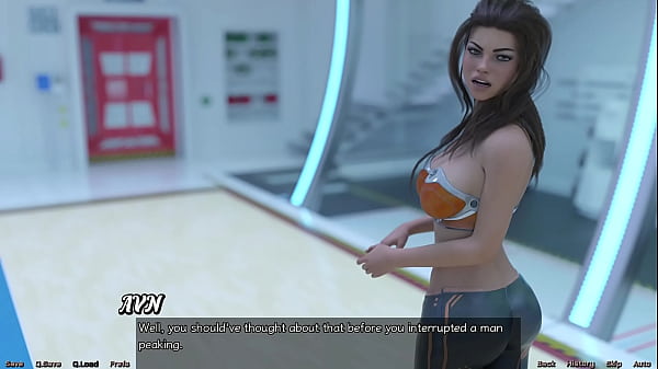 Stranded in space #138 petite brunette can't stop looking at busty milfs tits 