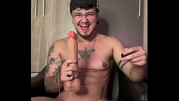 PLAYING WITH MY FTM PUSSY WITH 2 BIG DILDOS