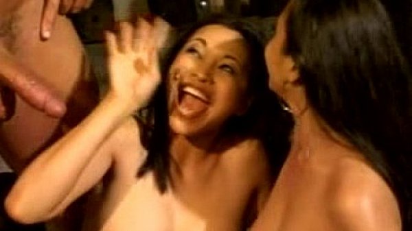 Asian threesomes go wild 