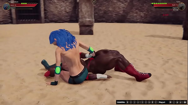 Twiggy vs tasha nf3d female mma battle combat arena 