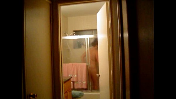 Dawn in_the shower unaware of the cam