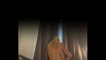 Hot Blonde MILF Rides Big Cock Low Angle Portrait
