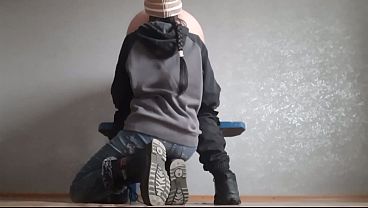 My lesbian student performs analingus for a good grade 