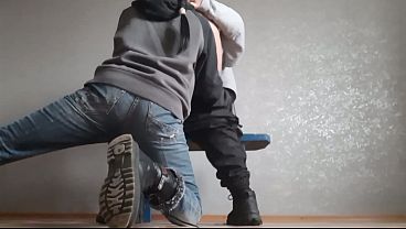 My lesbian student performs analingus for a good grade 