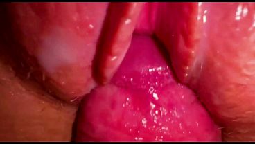Close-up Penetration &ndash; Thick Dick Stretching Her Tight Pink Pussy! thumbnail