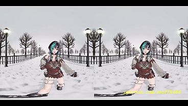 VR180 mmd Chihaya Dance 3d hololive Hentai