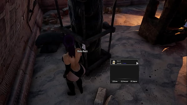 Lara cosplays as Tifa. A horny stone statue's big cock fucks her tight pussy hard. 
