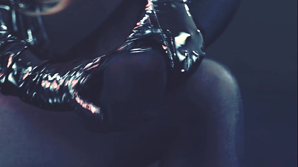 Pussy play in lace lingerie stockings fetish and shiny clothes erotica 