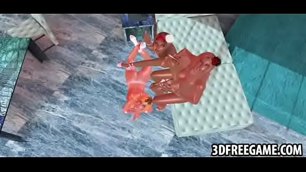 These three_3D sexy_big tit_babes are h out_naked