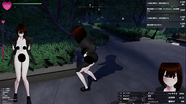 プレイ動画003_身長３ｍ女子が夜の公園で露出 秘密のエクスポーズ バレないように露出するマナカさん