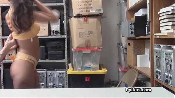 Kinky Latina_thief enjoys riding the guards cock