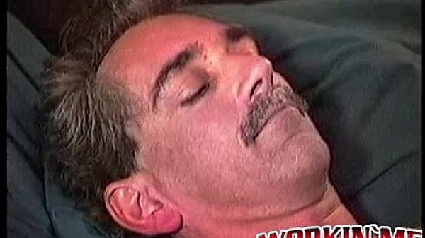 Older homosexual jerking off passionately 