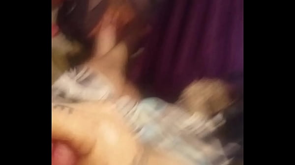 My hard dick in my hand. 