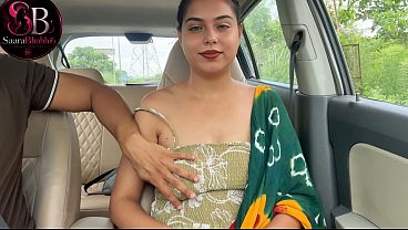 Doggystyle handjob for friend in car outdoors &ndash_ risky sex in hindi audio sex