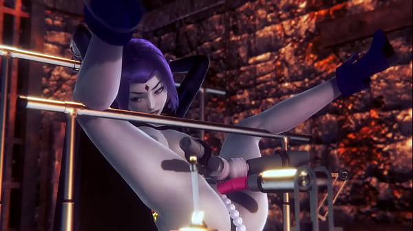 Raven On A Sex Machine | Titans Porn thumbnail