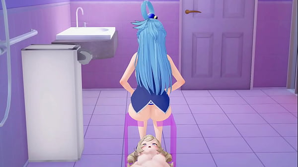 Aqua and Barbara Hentai Lesbian Koikatsu 