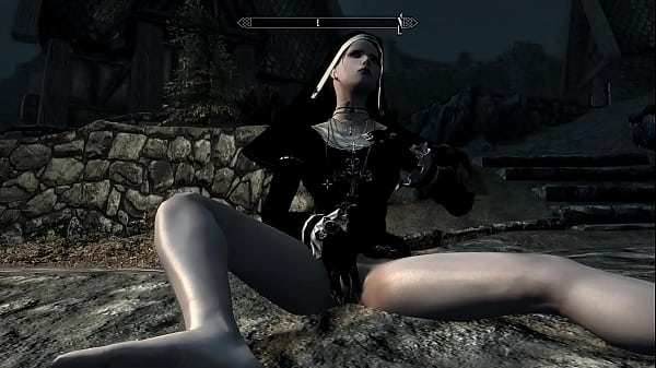 Skyrim 2 leather gloved nuns having fun in whiterun's streets