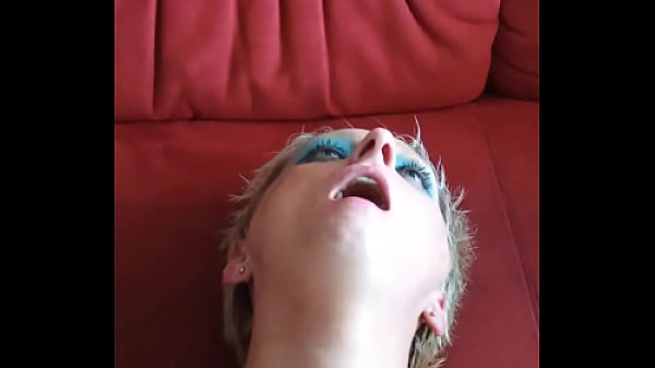 German MILF_Sandra gets Facefucking_deepthroat strangle analcreampie Hardcore part_2