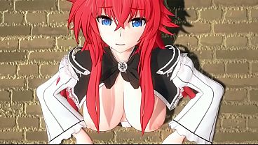 HSDxD - Rias Gremory Stuck in a wall
