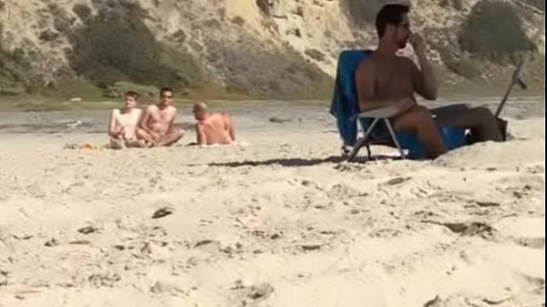 Guys Caught Jerking At Nude Beach thumbnail