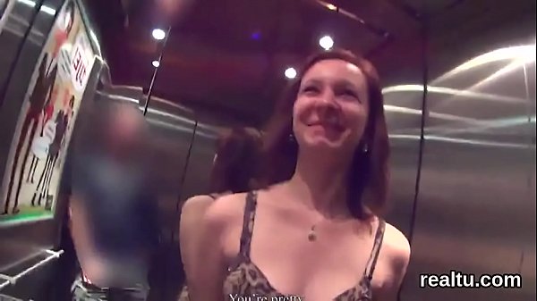 Gorgeous czech teen was seduced in the_shopping centre and rode_in pov