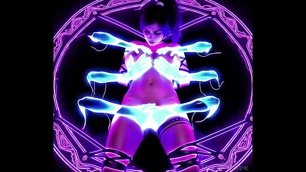 Lara croft in an halloween nightmare or dream 