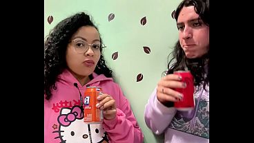 Burping Contest Drinking Soda Lesbian Gassy Couple Burping Contest Drinking Soda Lesbian Gassy Couple
