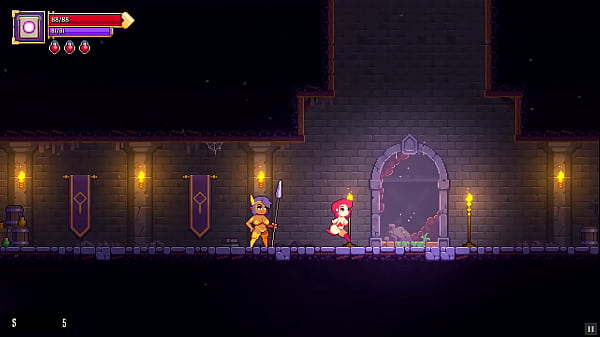 Play MP4 - Scarlet Maiden &lbrack; Hentai game PornPlay &rsqb; Ep&period;3 hot standing creampie in the mask dungeon