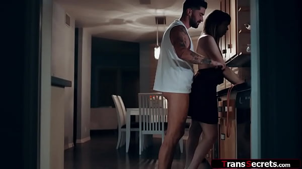 Small tits shemale stepsis Kate Zoha will suck her stepbros big cock if he keeps shut about her coming home late.On her knees the tgirl gives a bj 